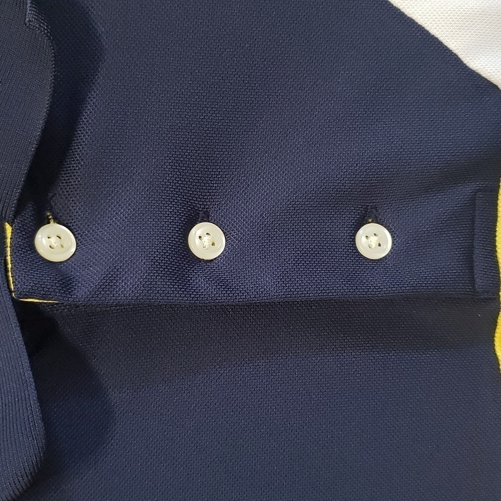 POLO Ralph Lauren Performance Polo Blocked - Blue Yellow Green White, Size XXL - Picture 6 of 14